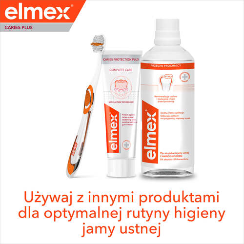 Pasta do zębów elmex® Caries Plus Complete Care Korzyści